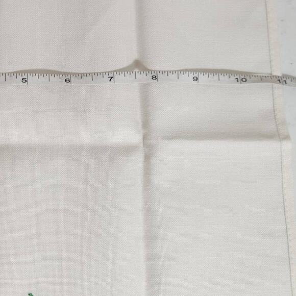 Vintage Hallie ST. Mary INC Linen Blend Christmas Poinsettia Fingertip Towels - Picture 12 of 13